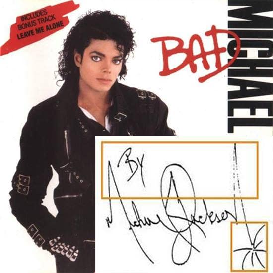 วิเคราะห์ลายเซ็นต์ ไมเคิล แจ็คสัน